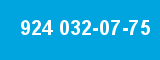 924 032-07-75 924 032-07-75